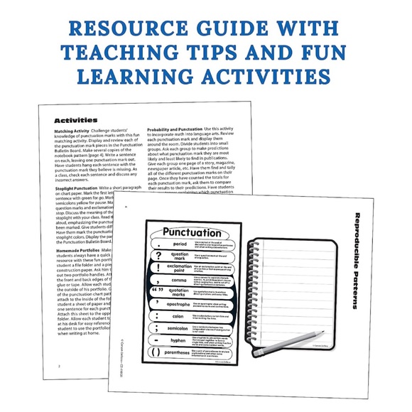 Carson Dellosa 10-Piece Punctuation Bulletin Board Set - Picture 4 of 12